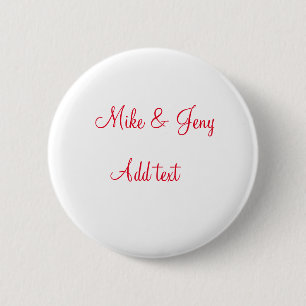 Badge Rond 5 Cm Notre premier Noël ajouter un nom de couple messag