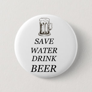 Badge Rond 5 Cm Nourriture de boissons de bière