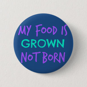 Badge Rond 5 Cm Nourriture végétalienne