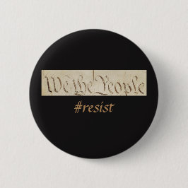 Badge Rond 5 Cm Nous le peuple résiste au noir