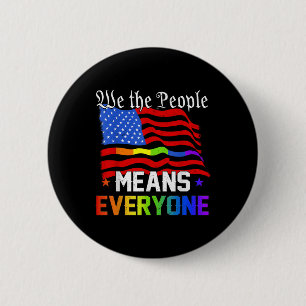 Badge Rond 5 Cm Nous Le Peuple Signifie Tout Le Monde La Constitut