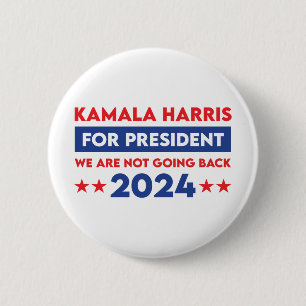 Badge Rond 5 Cm Nous Ne Retournons Pas Kamala Harris Pour Présiden
