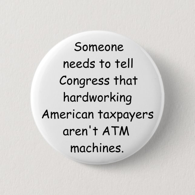 Badge Rond 5 Cm Nous ne sommes pas bouton d'ATMs (Devant)