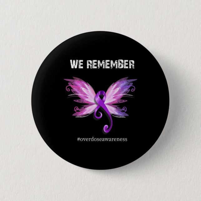 Badge Rond 5 Cm Nous nous souvenons de la journée de sensibilisati (Devant)