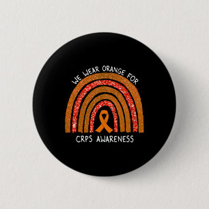 Badge Rond 5 Cm Nous Portons Du Ruban Orange Pour Sensibiliser Les