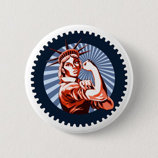 Badge Rond 5 Cm Nous Pouvons Le Faire Ensemble (Devant)