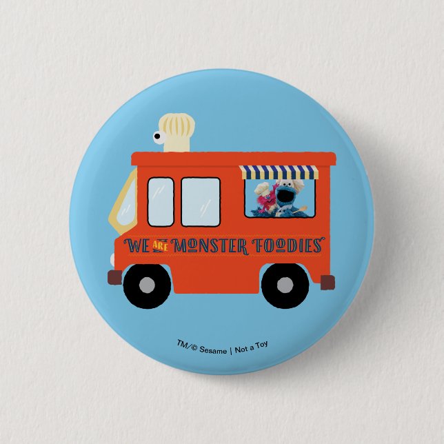 Badge Rond 5 Cm Nous Sommes Des Gentils Monstres (Devant)