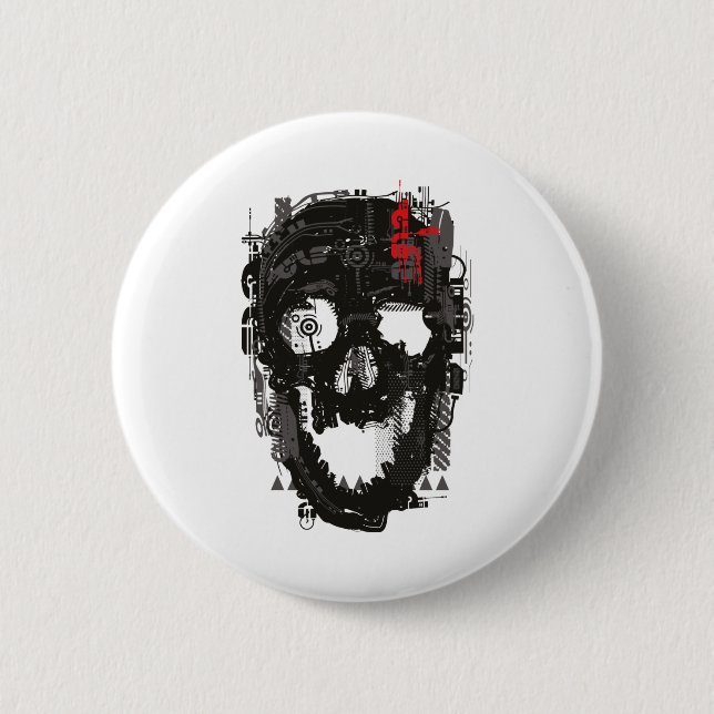 Badge Rond 5 Cm Nous sommes des robots (Devant)