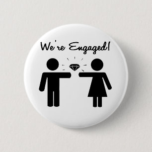 Badge Rond 5 Cm Nous Sommes Engagés