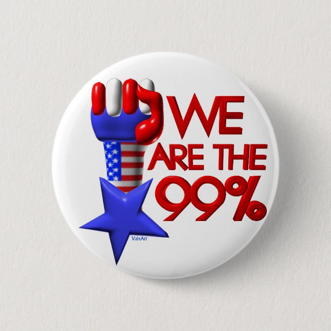 Badge Rond 5 Cm Nous sommes étoile en hausse de 99% (Devant)