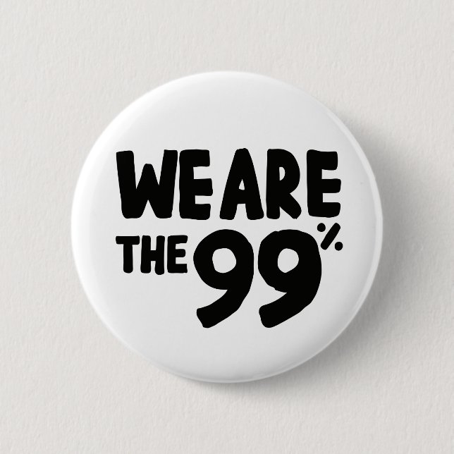 Badge Rond 5 Cm Nous sommes les 99% (Devant)