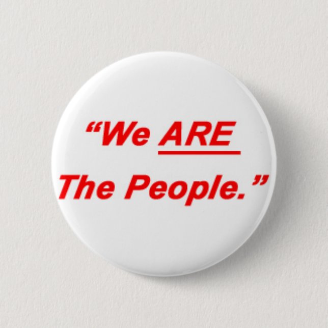 Badge Rond 5 Cm Nous sommes les personnes (Devant)