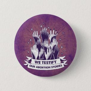 Badge Rond 5 Cm Nous témoignons le bouton