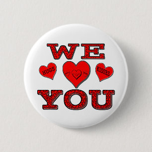 Badge Rond 5 Cm Nous vous aimons