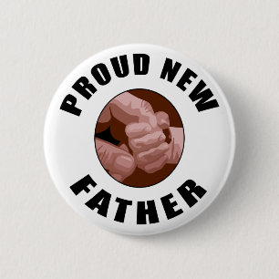 Badge Rond 5 Cm Nouveau cadeau fier de père