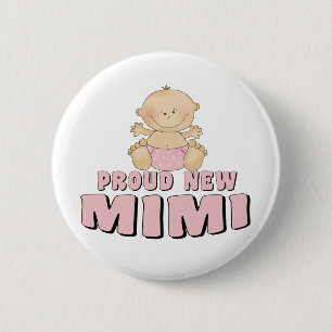 Badge Rond 5 Cm Nouveau fier Mimi T-Shirt