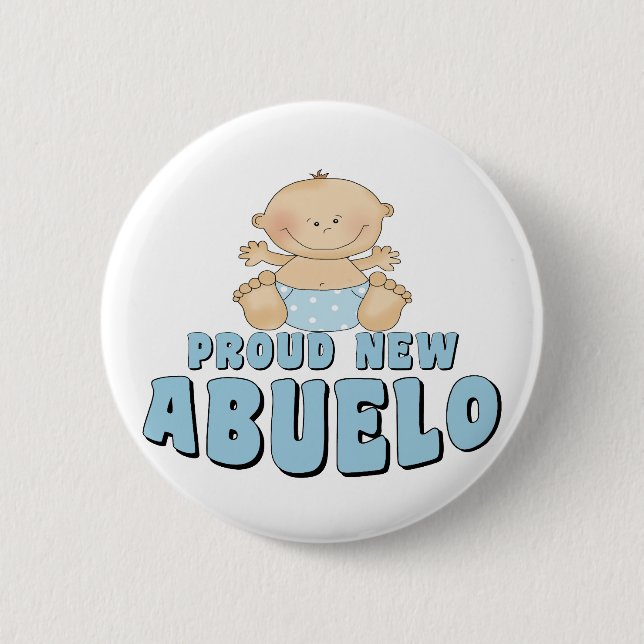 Badge Rond 5 Cm NOUVEAU garçon FIER d'ABUELO (Devant)