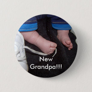 Badge Rond 5 Cm Nouveau grand-papa ! ! ! PIN