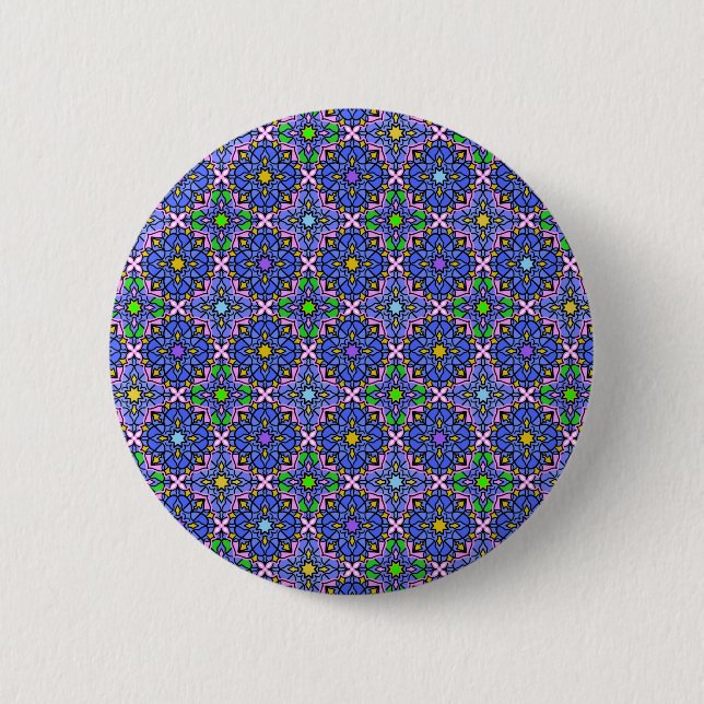 Badge Rond 5 Cm Nouveau Mandala 2 (Devant)