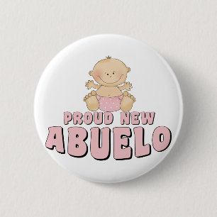 Badge Rond 5 Cm NOUVEAU PAPA FIER  Bébé Fille