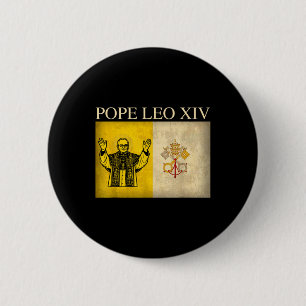 Badge Rond 5 Cm Nouveau Pape Leo Xiv Robert Francis Prévost Vatica