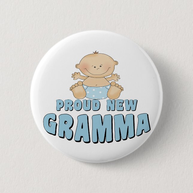 Badge Rond 5 Cm NOUVEAU T-shirt FIER de Grammy (Devant)