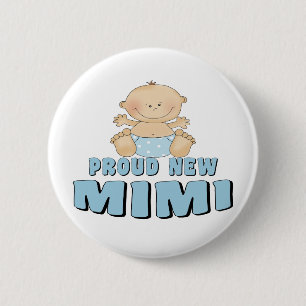 Badge Rond 5 Cm Nouveau T-Shirt Fière Mimi