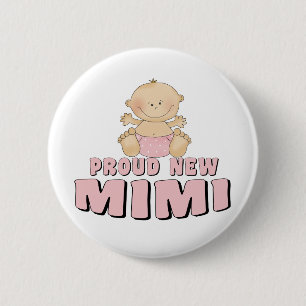 Badge Rond 5 Cm NOUVEAU T-shirt Mimi FIER