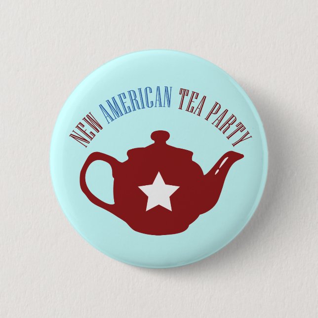 Badge Rond 5 Cm Nouveau thé américain (Devant)