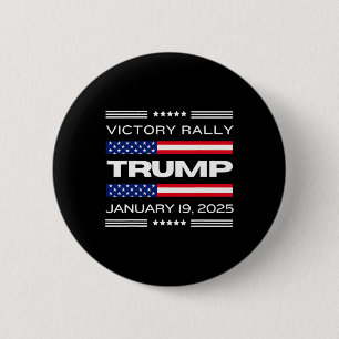 Badge Rond 5 Cm NOUVEAUTÉ ! Trump Victory Rally Mega Historique Le