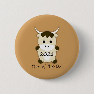 Badge Rond 5 Cm Nouvel an chinois 2021