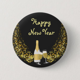 Badge Rond 5 Cm Nouvel An heureux