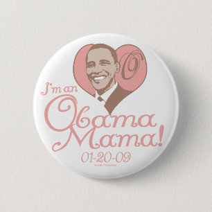 Badge Rond 5 Cm Nouvelle maman 2009 vitesse d'Obama