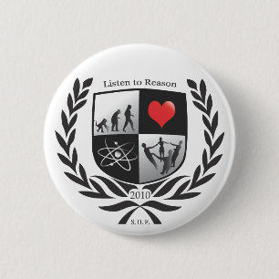 Badge Rond 5 Cm Nouvelle société de bouton de libres penseurs