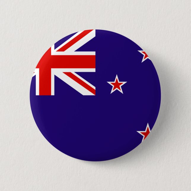 Badge Rond 5 Cm Nouvelle-Zélande (Devant)