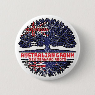 Badge Rond 5 Cm Nouvelle-Zélande Nouvelle-Zélande Australie Austra