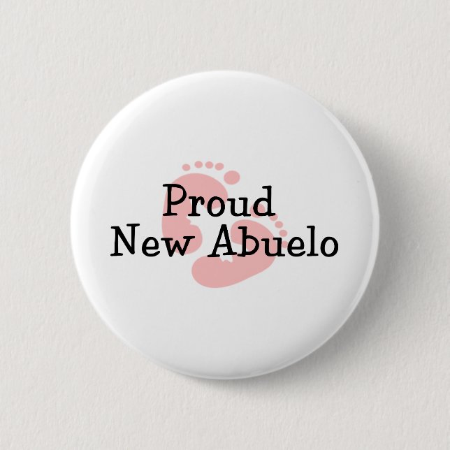 Badge Rond 5 Cm Nouvelles empreintes de pas fières de bébé (Devant)