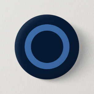 Badge Rond 5 Cm Novembre Bleu Blue November