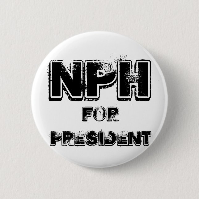Badge Rond 5 Cm NPH pour le président (Devant)