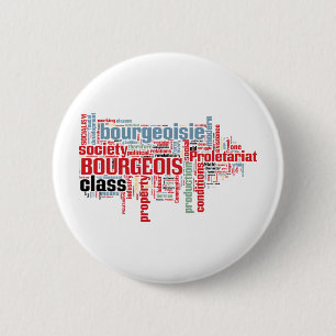 Badge Rond 5 Cm Nuage communiste de mot de manifeste