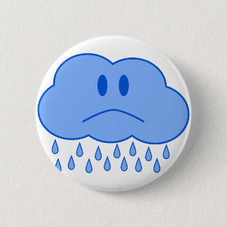 Badge Rond 5 Cm Nuage triste