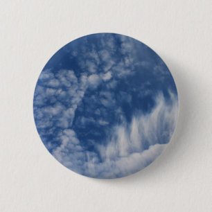 Badge Rond 5 Cm Nuages avec dents
