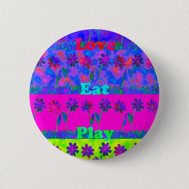 Badge Rond 5 Cm Nuageux Nice Day Meilleure nuit.png (Devant)