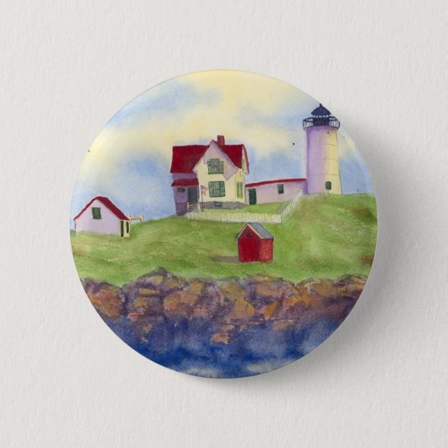Badge Rond 5 Cm nubble d'été (Devant)