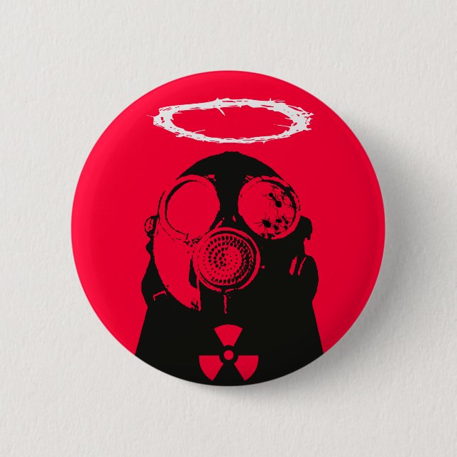 Badge Rond 5 Cm Nucléaire (Devant)