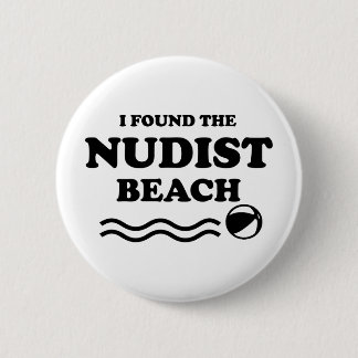 Badge Rond 5 Cm Nudistes, Plage naturiste