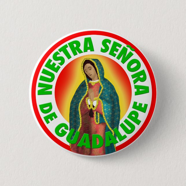 Badge Rond 5 Cm Nuestra Señora De Guadalupe (Devant)