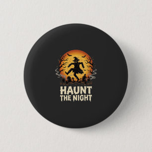 Badge Rond 5 Cm Nuit de la Lune d'Halloween Trickster