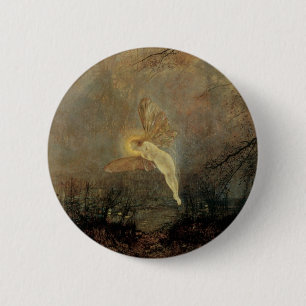 Badge Rond 5 Cm Nuit de mi-été par Grimshaw, Art Victorien Vintage