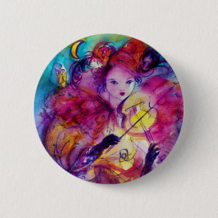 Badge Rond 5 Cm NUIT MASQUERADE / Carnaval vénitien